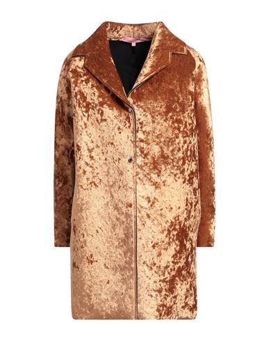 La Fille Des Fleurs Woman Overcoat & Trench Coat Camel Size M Polyamide, Elastane In Beige
