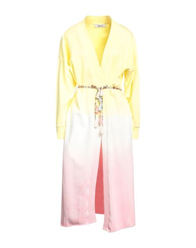 Dimora Woman Overcoat Yellow Size 8 Cotton