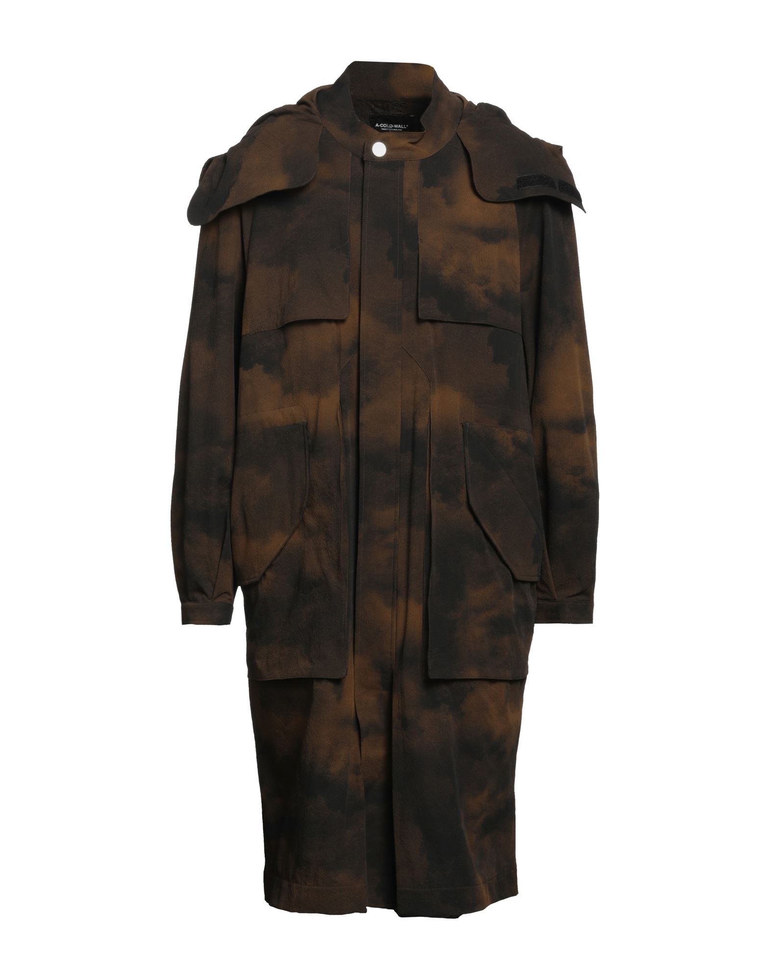 Shop A-cold-wall* Man Overcoat & Trench Coat Brown Size L Nylon