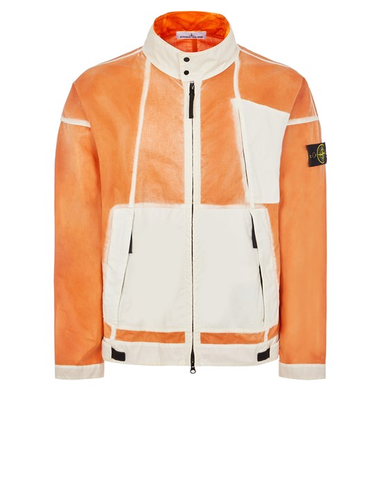 Sold out - Other colors available STONE ISLAND 431T1 HAND-SPRAYED MUSSOLA GOMMATA-TC Jacket Man Sienna Brown
