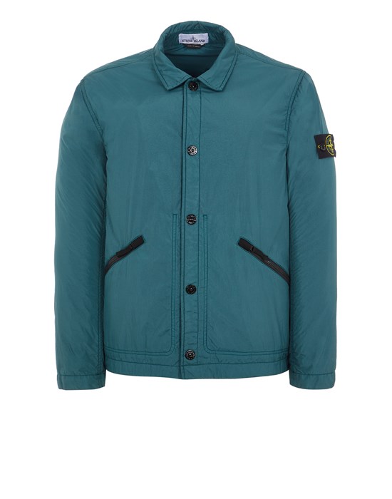  STONE ISLAND 42522 GARMENT DYED CRINKLE REPS NY WITH POLARTEC® ALPHA® TECHNOLOGY  Blouson Homme Vert bouteille