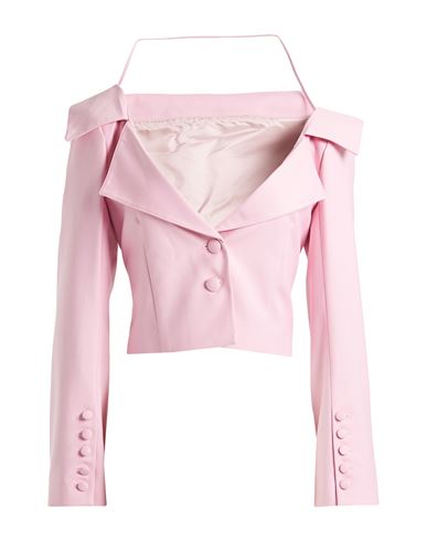 Shop Rokh Woman Blazer Pink Size 6 Polyester, Viscose, Wool