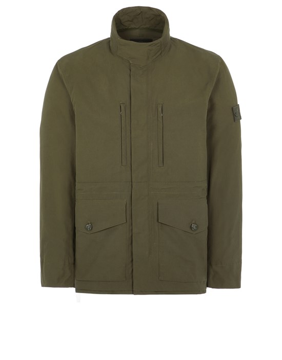 Sold out - STONE ISLAND 412F1 STONE ISLAND GHOST PIECE_O-VENTILE® Jacket Man Military Green