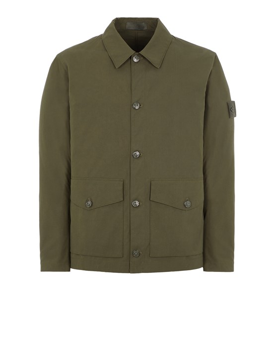 Sold out - STONE ISLAND 437F1 STONE ISLAND GHOST PIECE_O-VENTILE® Jacket Man Military Green