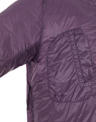 Stone island purple puffer on sale jacket