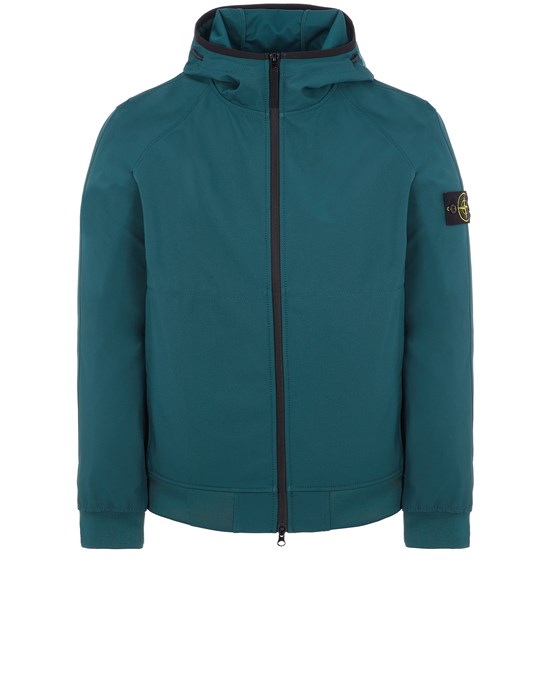  STONE ISLAND 40927 LIGHT SOFT SHELL-R_e.dye® TECHNOLOGY IN RECYCLED POLYESTER Jacket Man Bottle Green