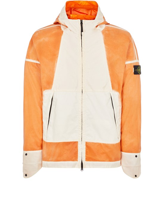  STONE ISLAND 430T1 HAND-SPRAYED MUSSOLA GOMMATA-TC Jacket Man Sienna Brown