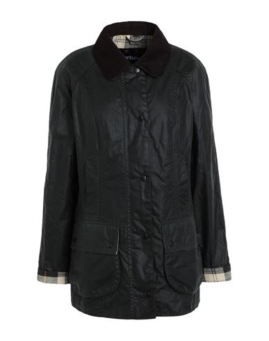 Barbour Beadnell Wax Woman Jacket Dark Green Size 8 Cotton