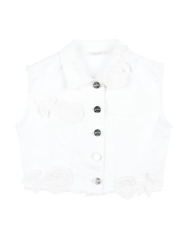 Miss Grant Babies'  Toddler Girl Jacket White Size 6 Cotton, Elastane