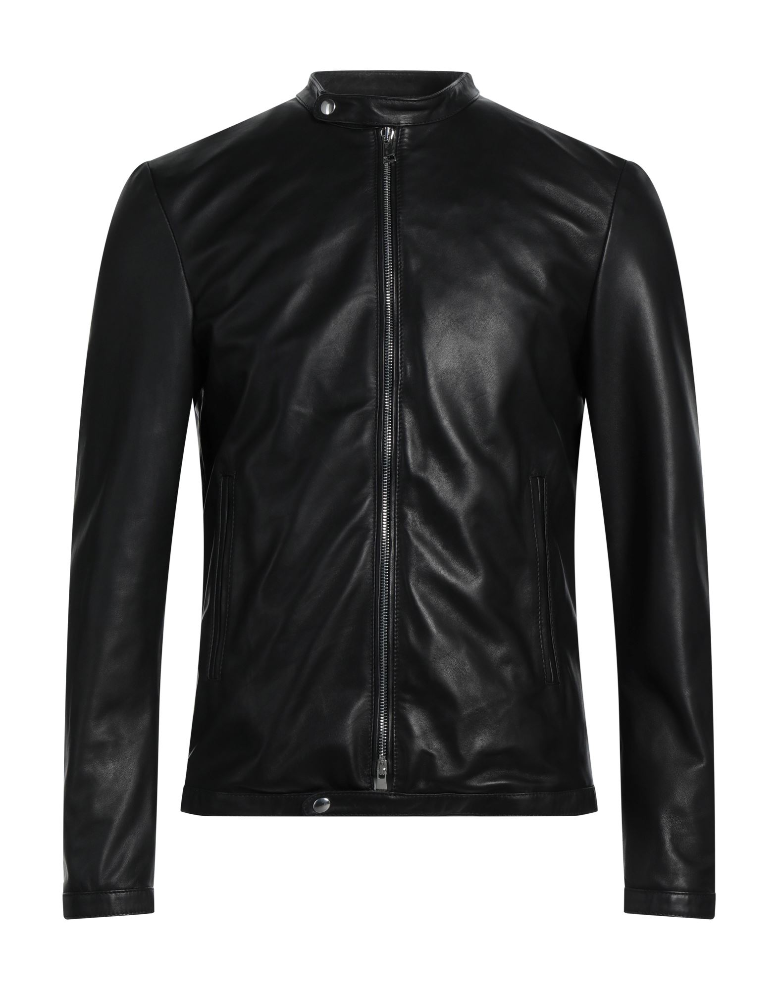 Shop Vintage De Luxe Man Jacket Black Size 44 Soft Leather