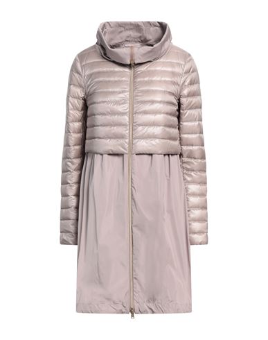 Herno Woman Puffer Light Brown Size 2 Polyester, Polyamide In Beige