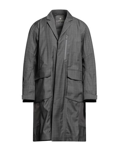 Lardini By Yosuke Aizawa Man Overcoat & Trench Coat Grey Size L Wool, Polyester, Cotton