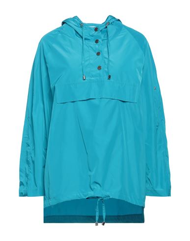 Soallure Woman Jacket Turquoise Size 4 Polyester In Blue