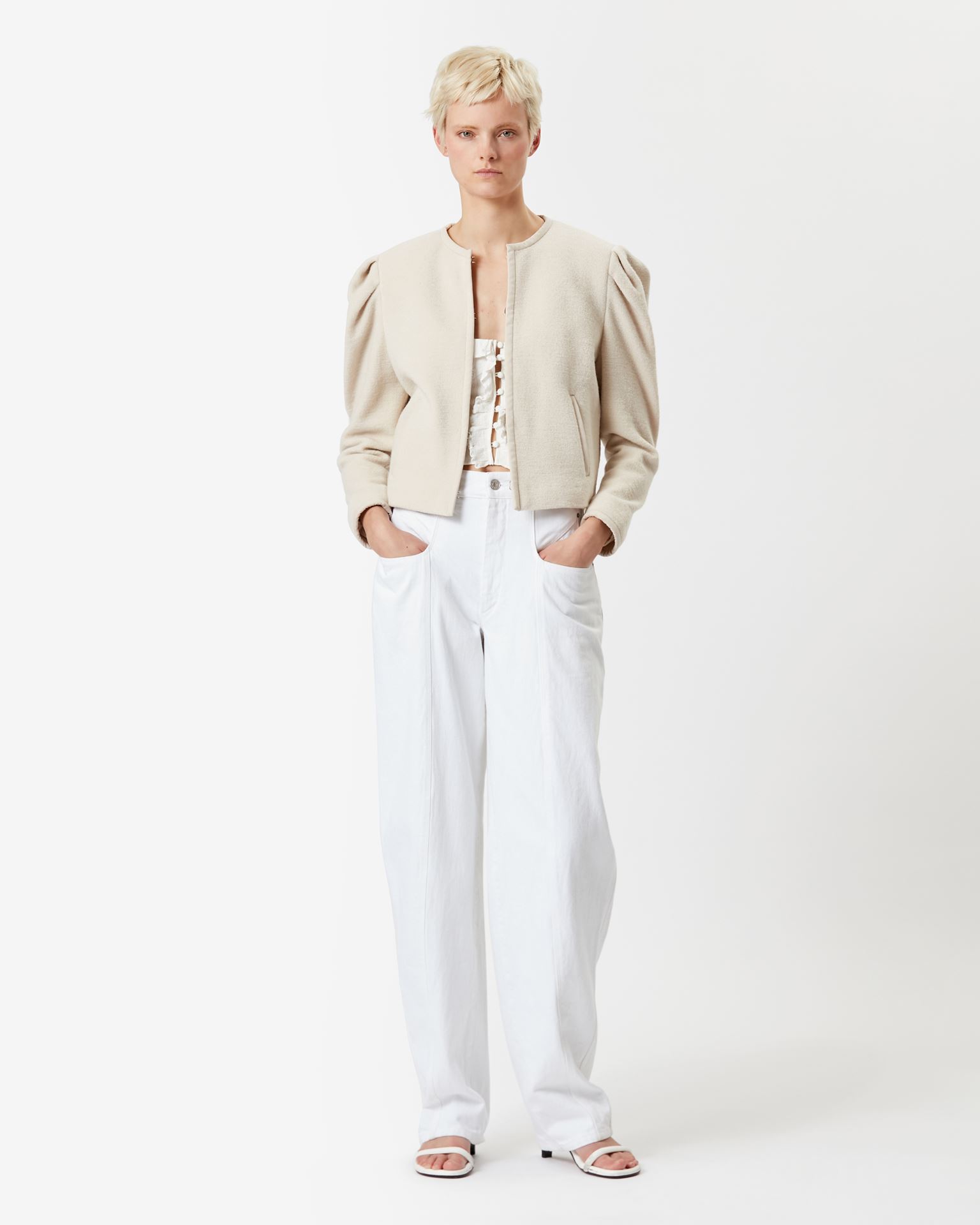 Isabel Marant, Zingy Virgin Wool Jacket - Women - White