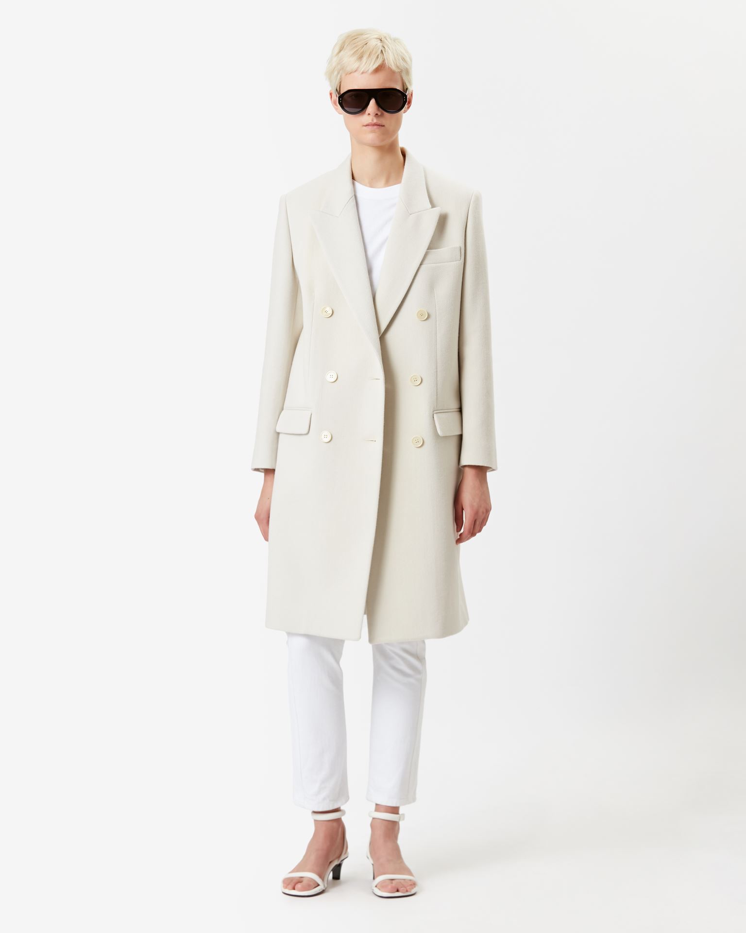 Isabel Marant, Fantine Long Cotton Coat - Women - White