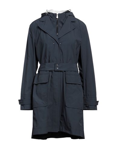 Eleventy Woman Overcoat & Trench Coat Navy Blue Size 2 Polyester, Polyamide