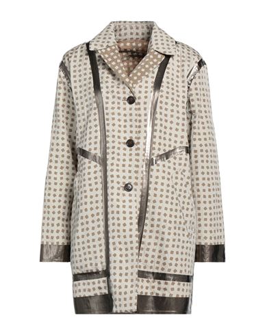Woman Overcoat & Trench Coat Khaki Size 4 Polyester, Nylon