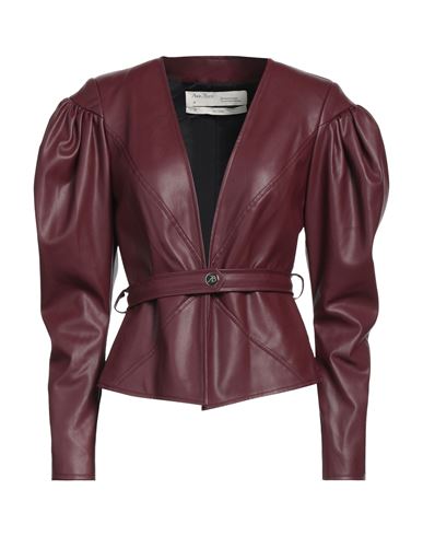 Anna Buzzi Woman Suit Jacket Garnet Size 6 Polyurethane, Polyester In Red