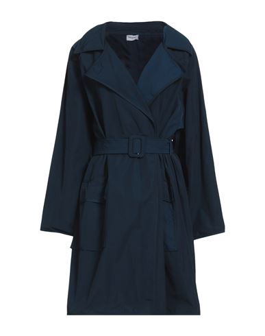 Woman Overcoat 
Trench Coat Midnight blue Size 8 Polyester, Cotton