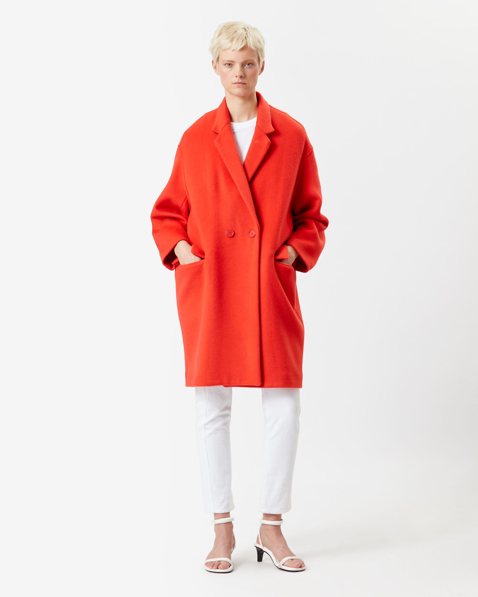 Isabel Marant, Efegozi Wool Coat - Women - Red