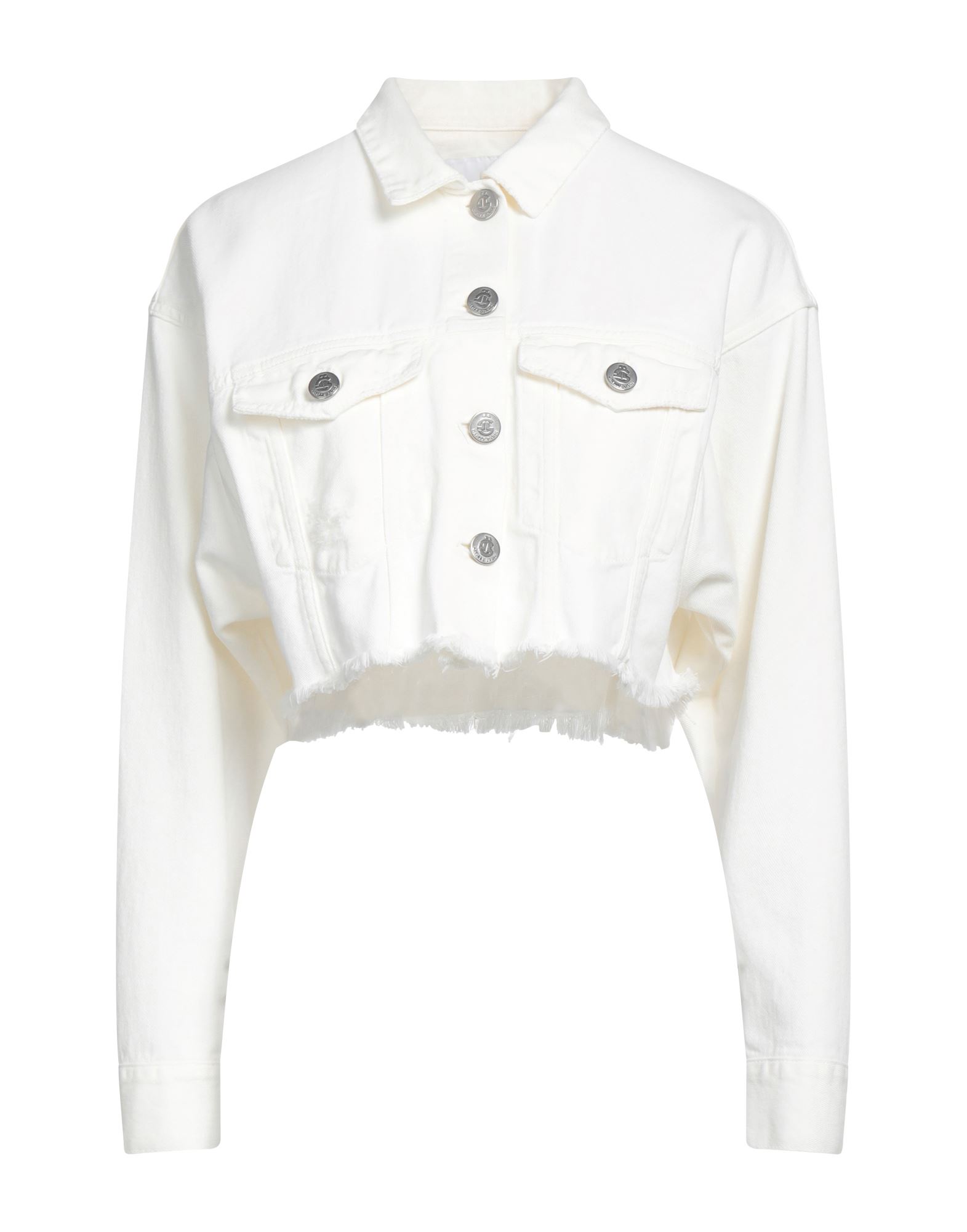 Gaelle Paris Denim Outerwear In White