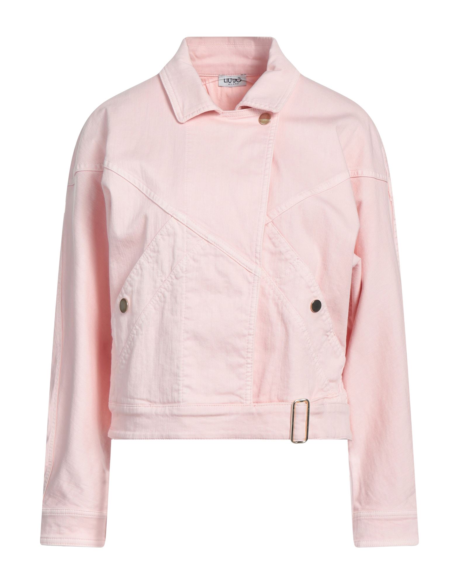 Liu •jo Denim Outerwear In Pink