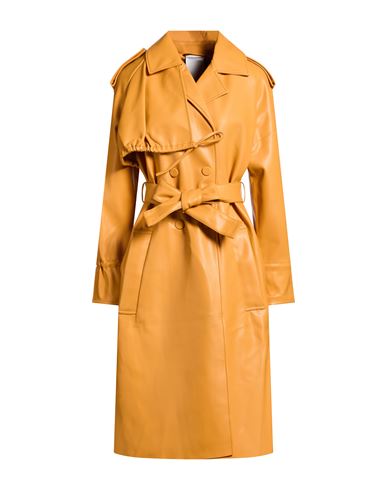 Themoirè Woman Overcoat & Trench Coat Marigold Size S Polyurethane, Nylon In Yellow
