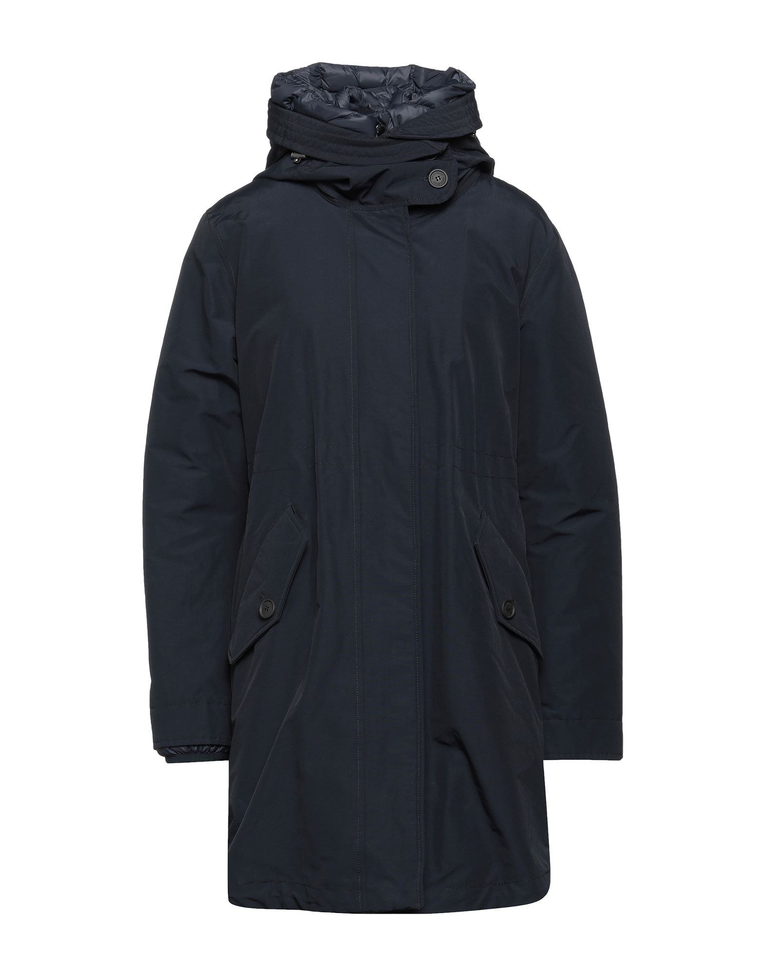 Woolrich Coats In Dark Blue