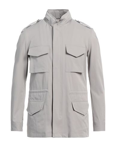 Shop Barba Napoli Man Jacket Light Grey Size 42 Nylon, Elastane