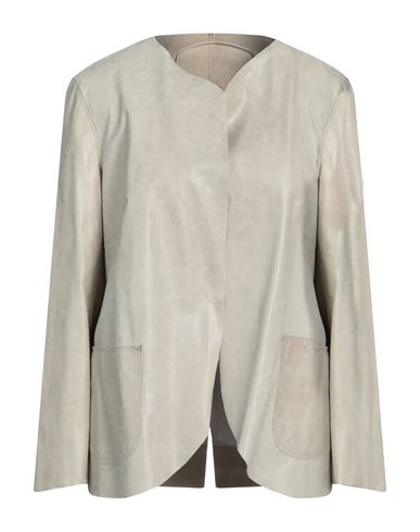 Salvatore Santoro Woman Suit Jacket Beige Size 6 Ovine Leather