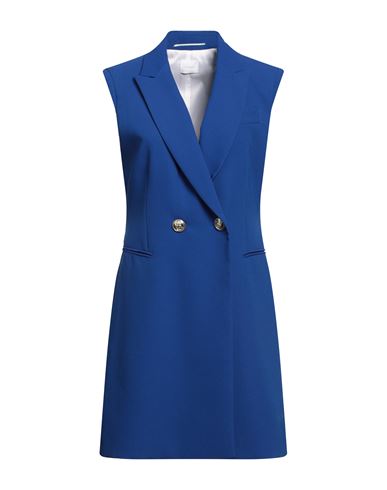 Merci .., Woman Overcoat & Trench Coat Bright Blue Size 10 Polyester
