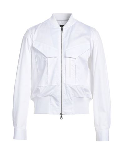 Neil Barrett Man Jacket White Size Xl Cotton