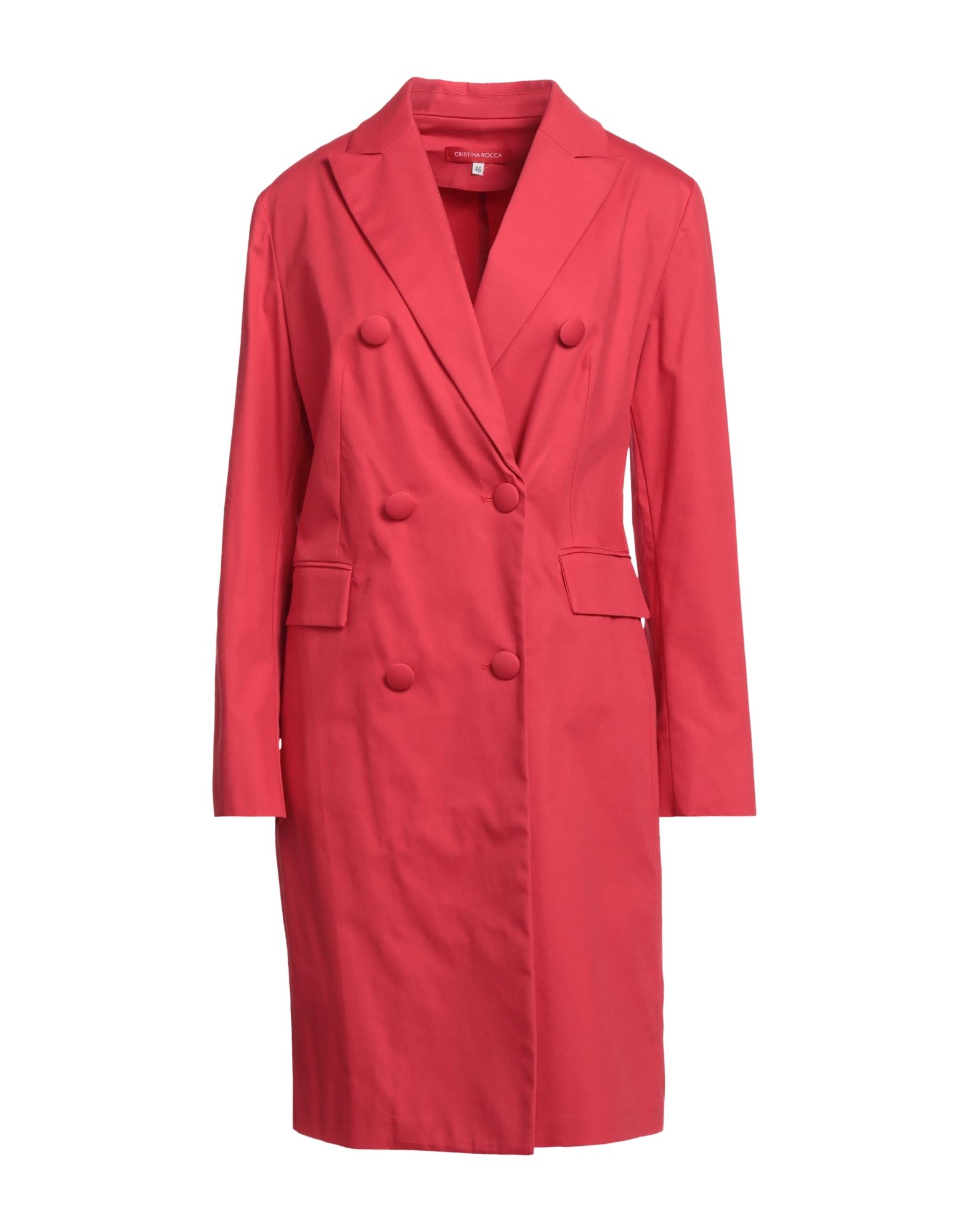 Cristina Rocca Overcoats In Red
