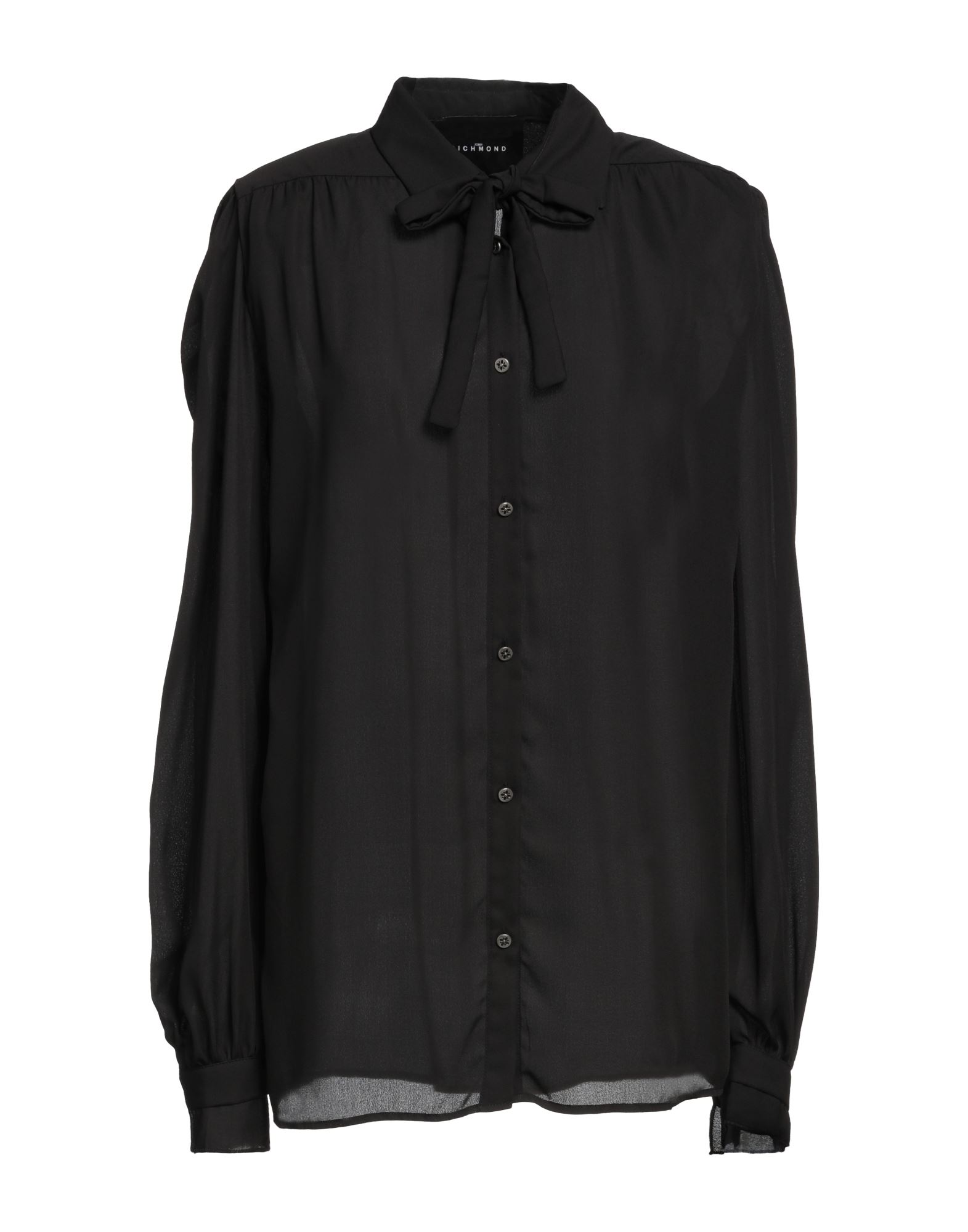 Shop John Richmond Woman Shirt Black Size L Polyester