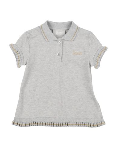 Herno Babies'  Toddler Girl Polo Shirt Grey Size 6 Cotton, Polyester, Polyamide In Gray