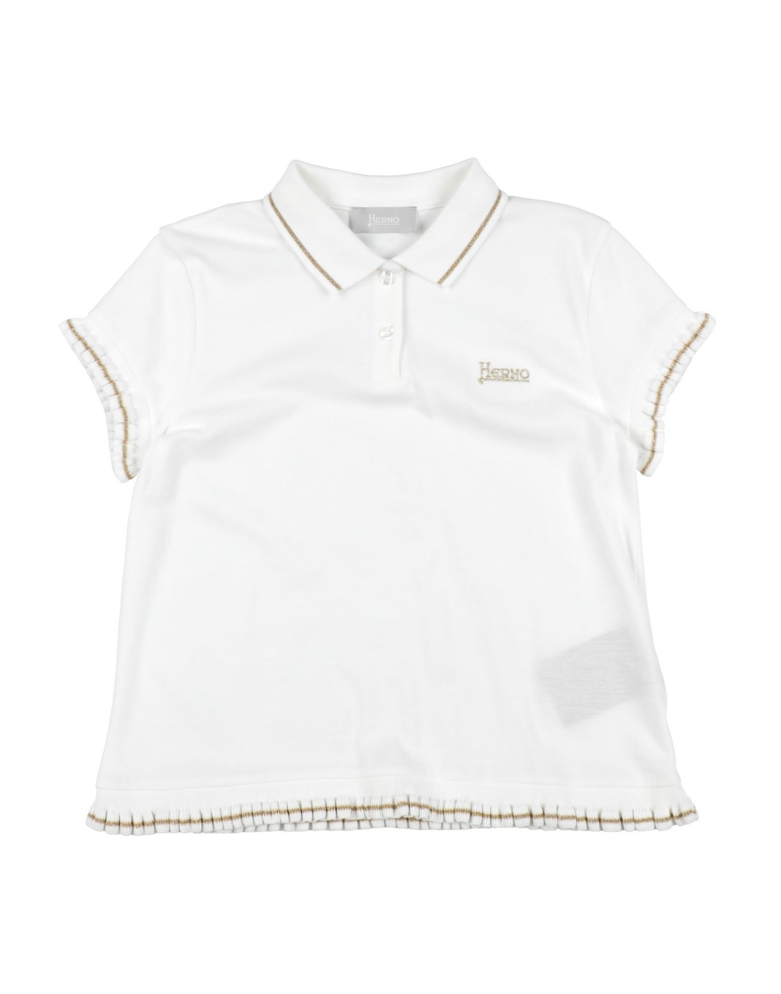 Herno Kids' Polo Shirts In White