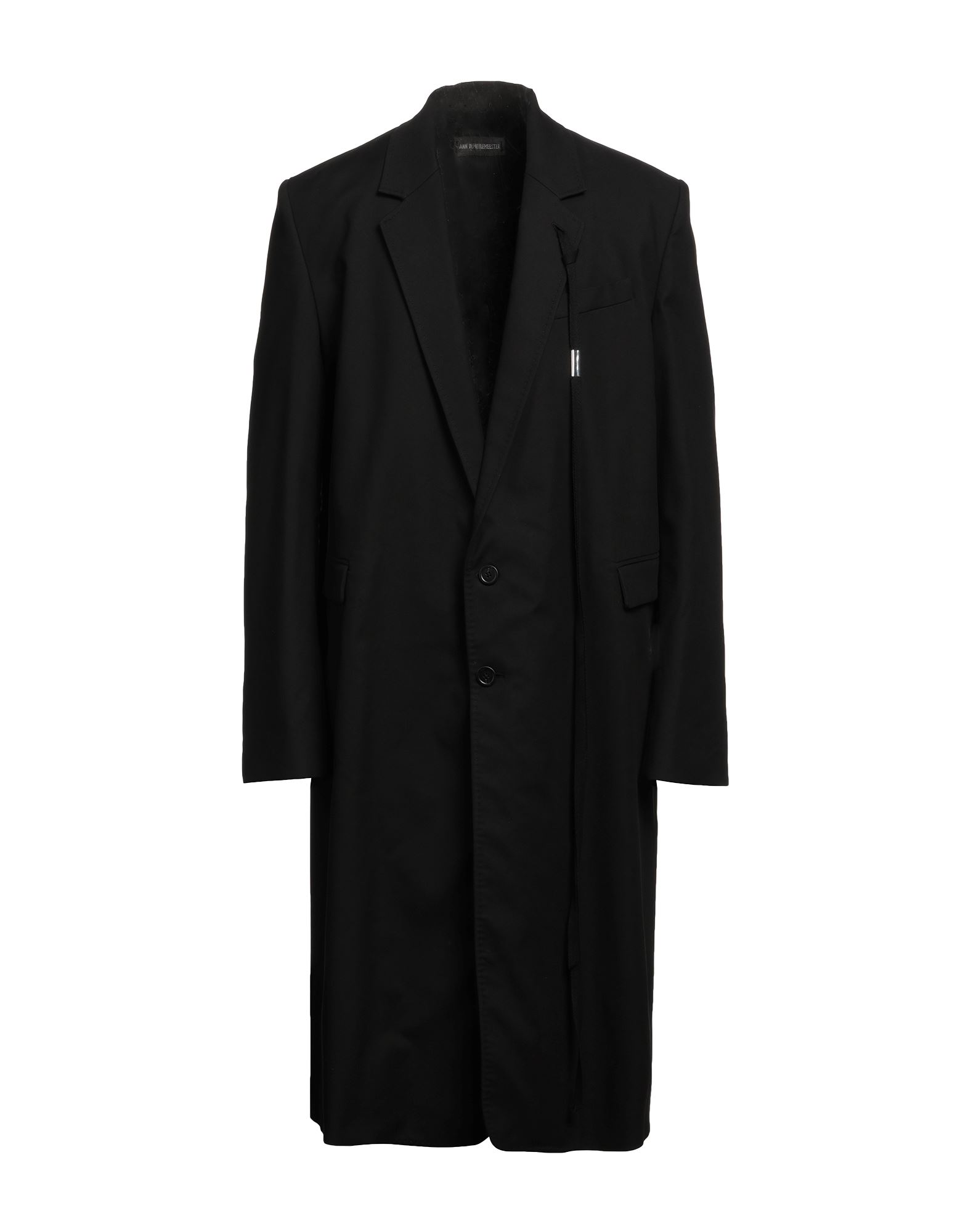 Ann Demeulemeester Overcoats In Black