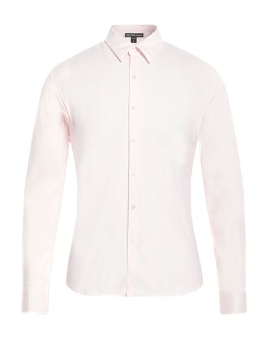 James Perse Man Shirt Pink Size 0 Cotton, Polyurethane, Elastane In White