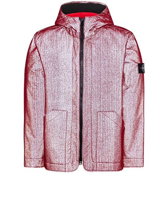 Sold out - STONE ISLAND 43199 NEEDLE PUNCHED REFLECTIVE  Jacket Man Red