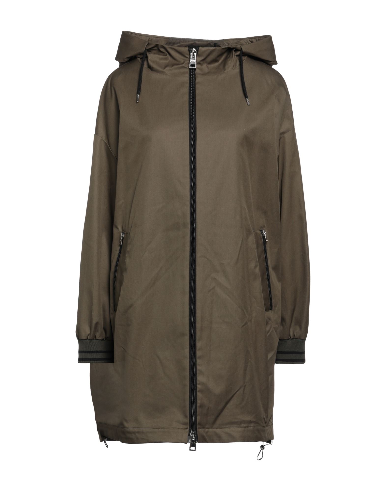 Herno Overcoats In Military Green