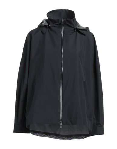 Herno Woman Jacket Black Size 2 Polyester, Ptfe - Polytetrafluoroethylene, Polyamide, Polyurethane
