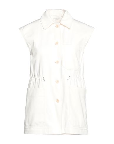 Sportmax Woman Overcoat Ivory Size 4 Cotton In White