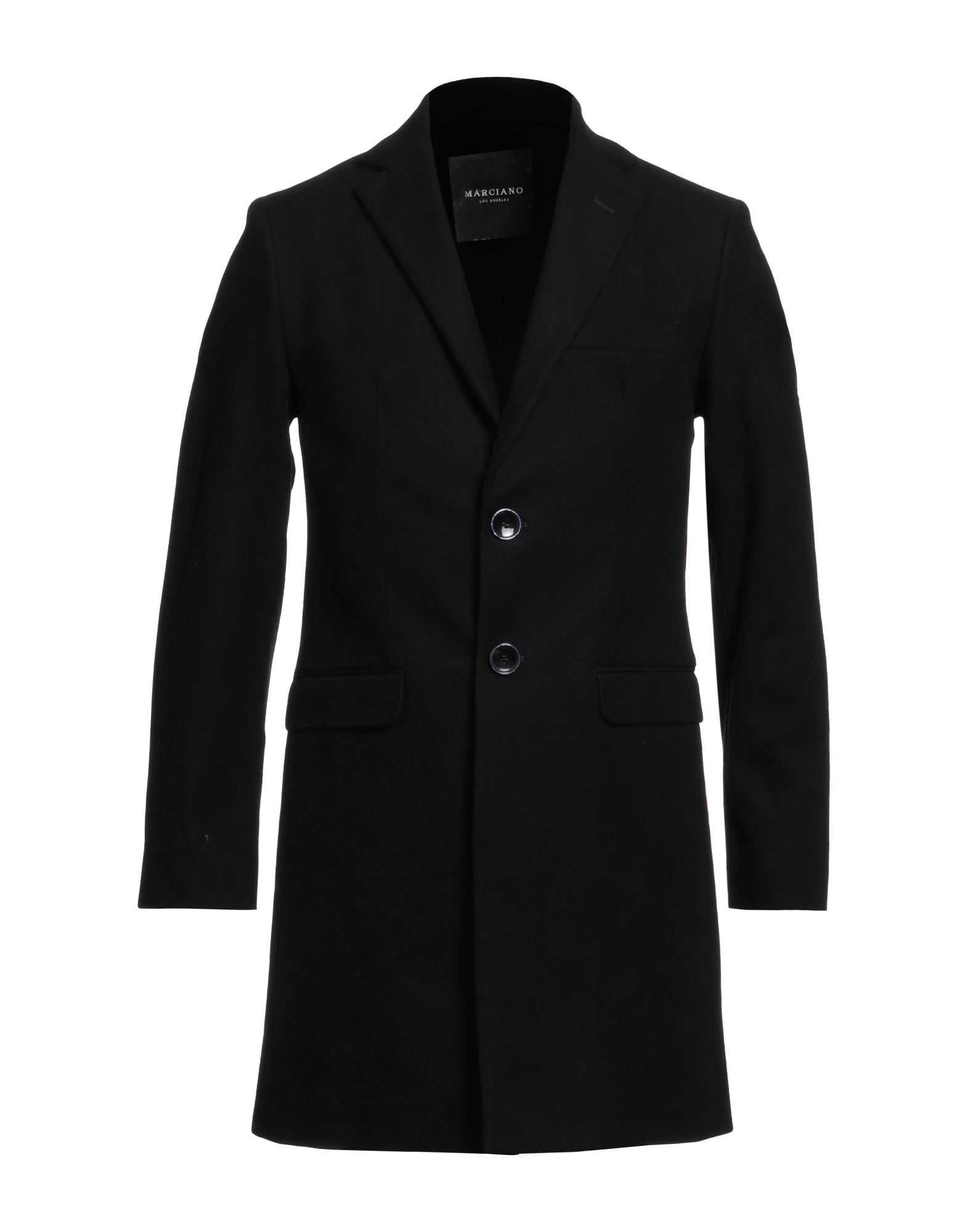 Marciano Man Coat Black Size 48 Cotton, Polyamide