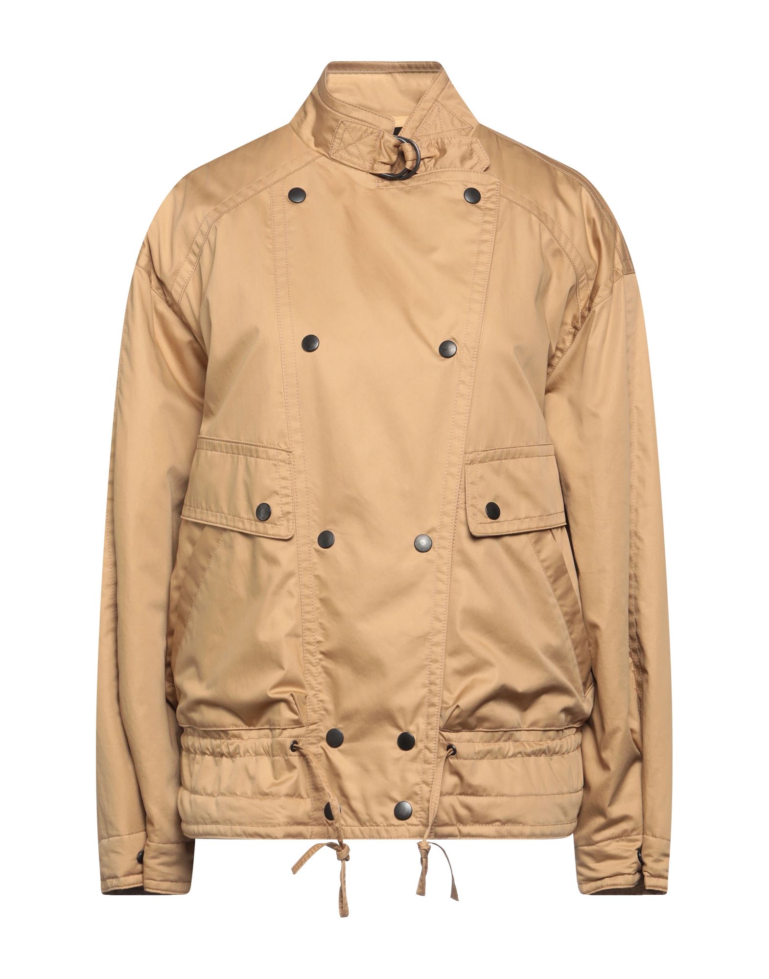Isabel Marant Double-breasted Funnel-neck Jacket In Beige