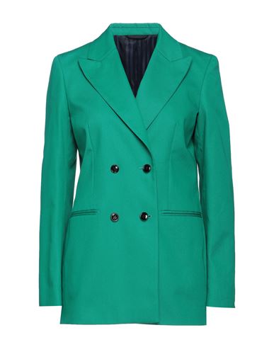 Mp Massimo Piombo Woman Suit Jacket Emerald Green Size S Cotton
