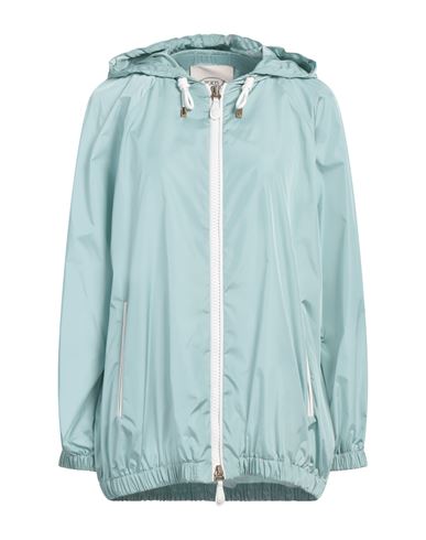 Tod's Woman Jacket Light Green Size 4 Polyester, Ovine Leather In Green