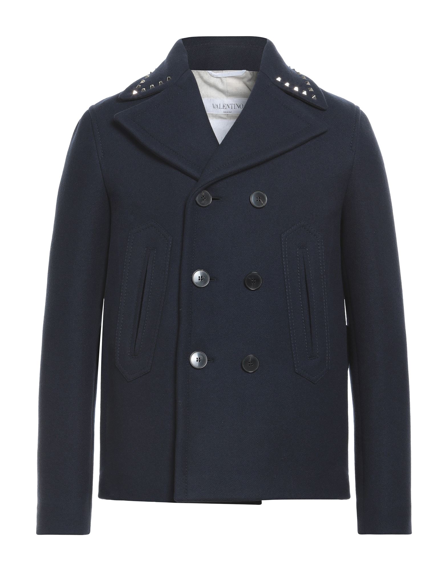 Valentino Coats In Midnight Blue | ModeSens