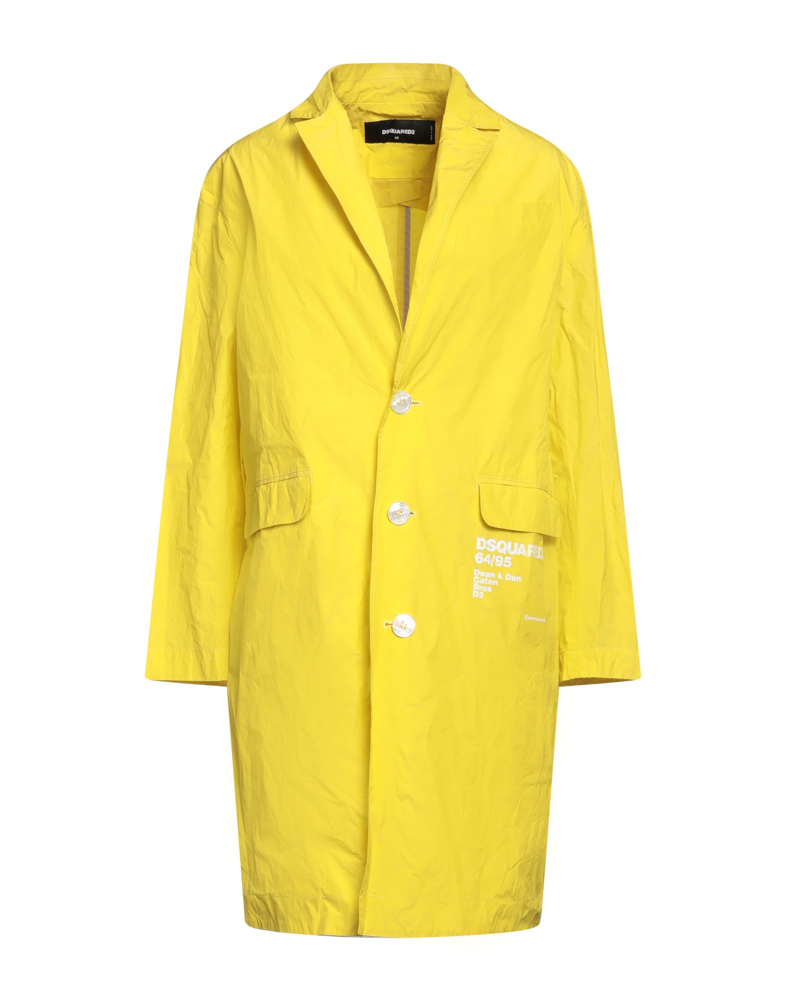 Dsquared2 Overcoats In Yellow