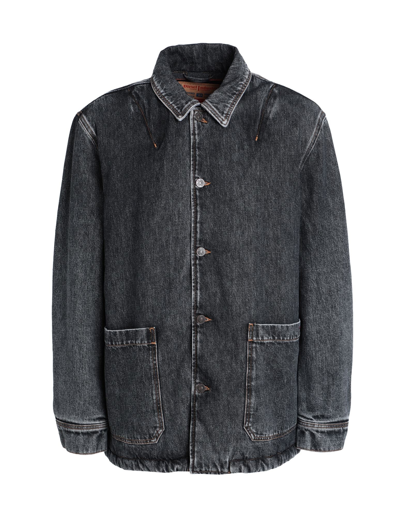 Diesel Denim Outerwear In Grey