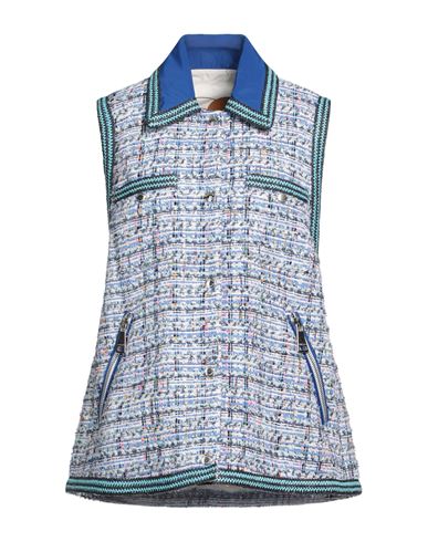 Khrisjoy Woman Jacket Blue Size 00 Cotton, Polyamide, Polyester, Acrylic, Viscose